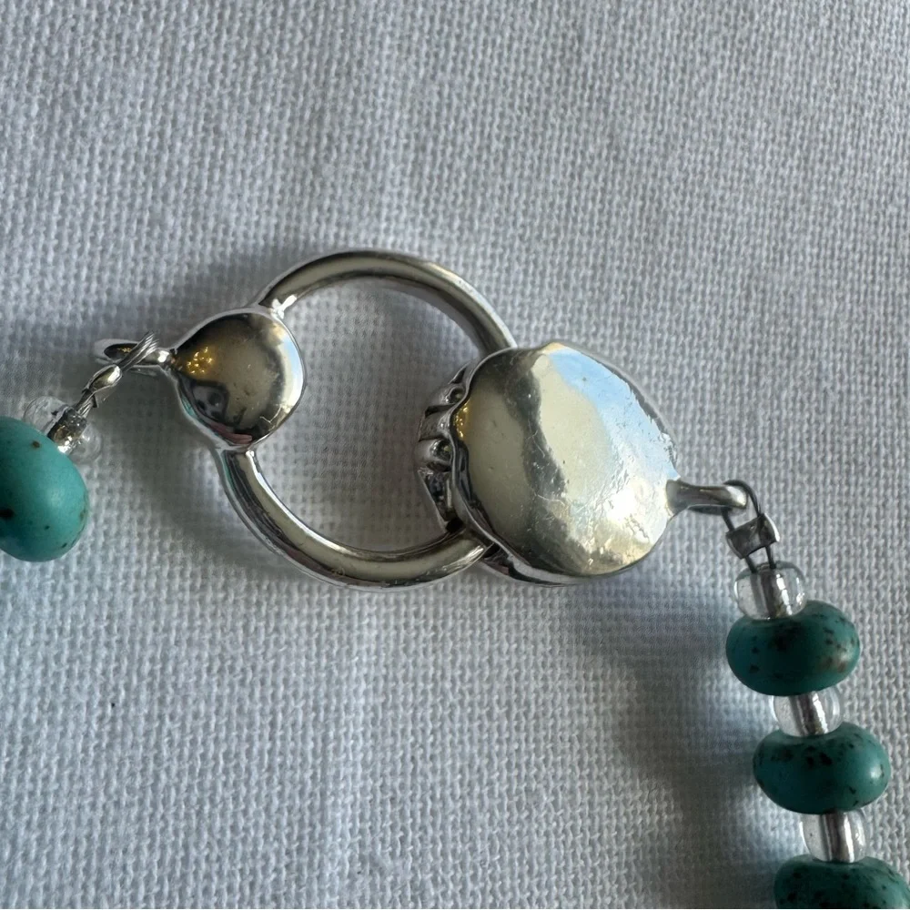 Handmade Cross Bracelet | Upcycled Jewelry | Magnetic Clasp